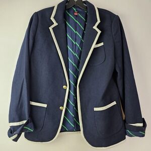 Rowing Blazers Blue White Jacket Wool Blend Blazer Sport Coat Rugby Preppy XL 14